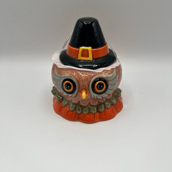 NWOT Johanna Parker OWL Critter Lidded Mini Canister - Picture 1 of 8